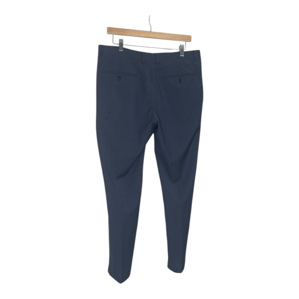 Indochino Men’s Houndstooth blue and Black Dress Pants - Picture 6 of 8